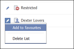 Adding a Friends List to your Favourites
